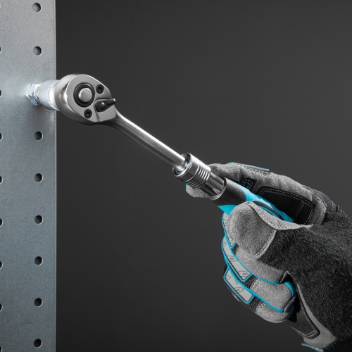 Ключ-трещотка телескопический 1/4", 150-200 мм, CrV, 72 зуба, с быстрым сбросом, хром Gross купить в Москве с доставкой по всей России | ProtosMarket.ru