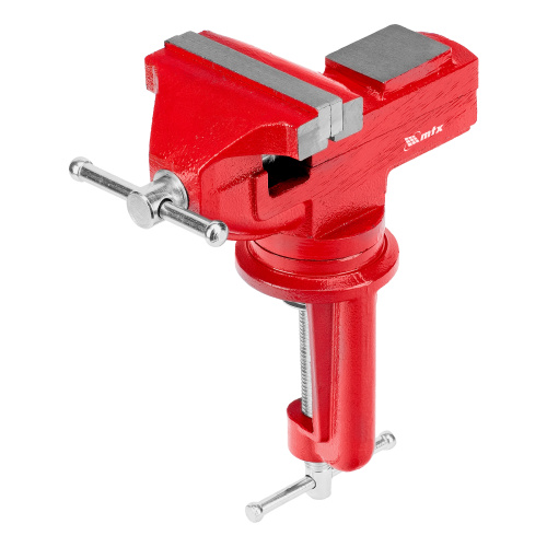 Тиски слесарные, 80 мм, настольные, поворотные, c наковальней MTX купить в Москве с доставкой по всей России | ProtosMarket.ru
