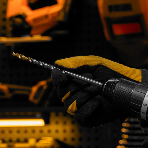 Сверло спиральное по металлу 7,0 х 156 мм, Р6М5, Golden Tip, удлиненное Denzel купить в Москве с доставкой по всей России | ProtosMarket.ru