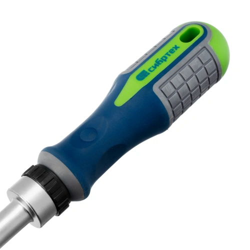 Отвертка реверсивная с набором бит и торцевых головок, 25 шт, CrV, чехол Сибртех купить в Москве с доставкой по всей России | ProtosMarket.ru