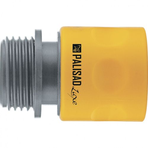 Соединитель пластмассовый, быстросъемный, внешняя резьба 3/4, однокомпонентный Palisad Luxe купить в Москве с доставкой по всей России | ProtosMarket.ru