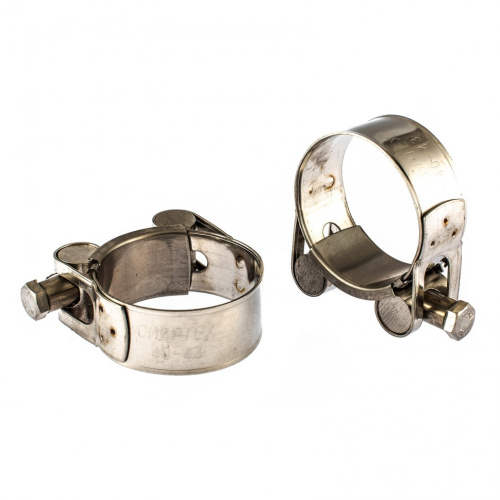 Хомуты металлические, силовые 40-43 мм, ширина 20 мм, шарнирный, W4, 2 шт Сибртех купить в Москве с доставкой по всей России | ProtosMarket.ru