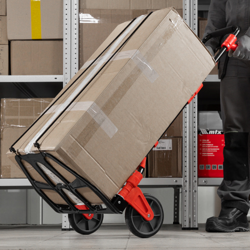 Тележка хозяйственная, складная, 2 колесная, грузоподъемность 150 кг Matrix по ценам производителя в Москве с доставкой по всей России