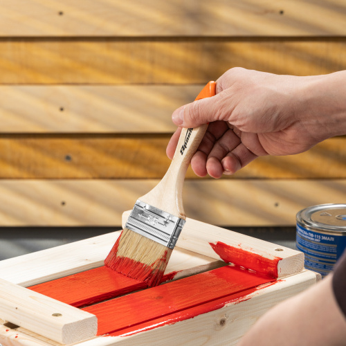 Кисть плоская Slimline 2.5" (63 мм) натуральная щетина, деревянная ручка Sparta купить в Москве с доставкой по всей России | ProtosMarket.ru