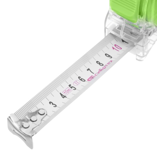 Рулетка Кварц,прозрачный корпус,амортизатор,10 м х 25 мм Сибртех купить в Москве с доставкой по всей России | ProtosMarket.ru