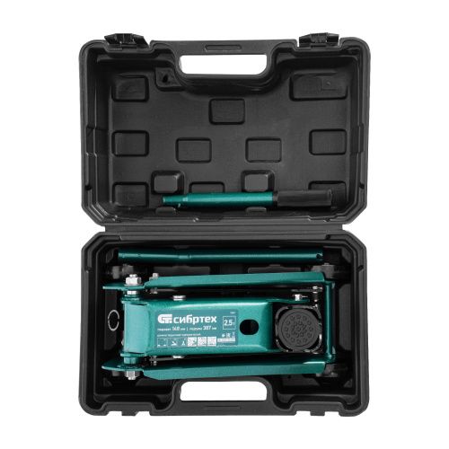 Домкрат гидравлический подкатной, 2,5 т, 148-387 мм, в пласт. кейсе Сибртех купить в Москве с доставкой по всей России | ProtosMarket.ru