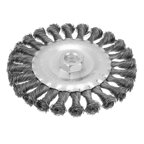 Щетка для УШМ 125 мм, М14, плоская, крученая проволока 0.5 мм Matrix купить в Москве с доставкой по всей России | ProtosMarket.ru