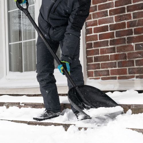 Лопата для уборки снега пластиковая, 385х410х1350 мм, алюминиевый черенок Palisad купить в Москве с доставкой по всей России | ProtosMarket.ru