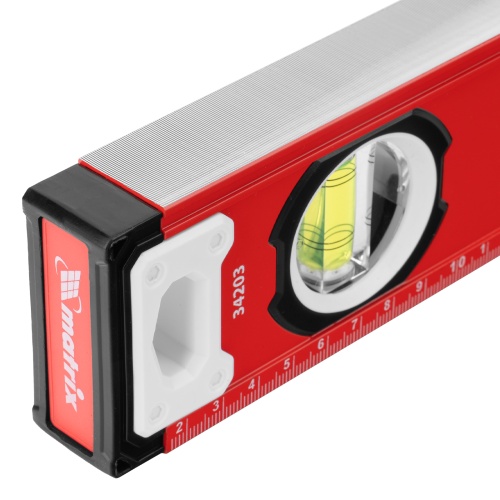 Уровень алюминиевый, фрезерованный, 3 глазка, рукоятки, 1000 мм Matrix купить в Москве с доставкой по всей России | ProtosMarket.ru