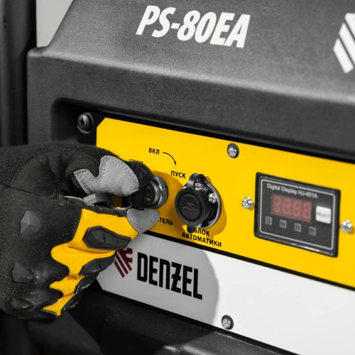 Генератор бензиновый PS 80 EA, 8.0 кВт, 230 В, 25 л, коннектор автоматики, электростартер Denzel купить в Москве с доставкой по всей России | ProtosMarket.ru
