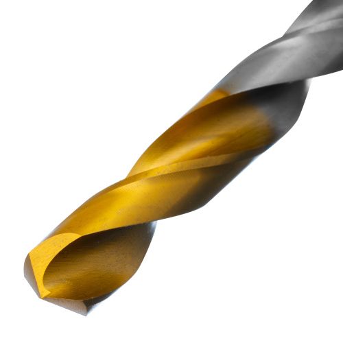 Сверло спиральное по металлу 10 x 133 мм, Р6М5, Golden Tip  Denzel купить в Москве с доставкой по всей России | ProtosMarket.ru