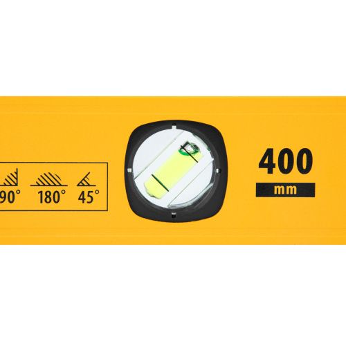 Уровень алюминиевый, магнит., фрезерованный, 3 глазка (1 зеркал.) 0,5 мм/м, 400 мм Denzel купить в Москве с доставкой по всей России | ProtosMarket.ru