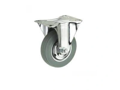 Колесо неповоротное серая резина FC 80 f 200 мм купить в Москве с доставкой по всей России | ProtosMarket.ru