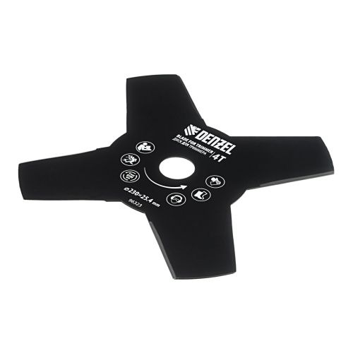 Диск для триммера, 230 х 25.4 мм, толщина 1.6 мм, 4 лезвия Denzel купить в Москве с доставкой по всей России | ProtosMarket.ru