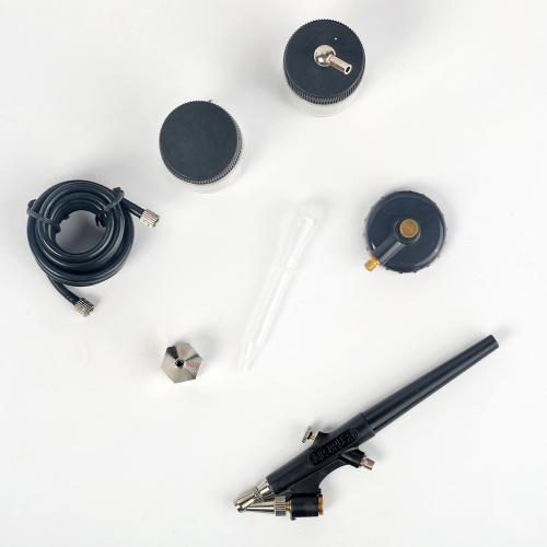 Аэрограф пневматический AB 200, сопло 0,8 мм,  20 л/мин, бачок 22 мл купить в Москве с доставкой по всей России | ProtosMarket.ru