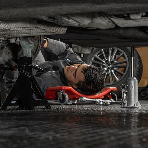 Домкрат гидравлический бутылочный, 2 т, h подъема 158-308 мм Matrix купить в Москве с доставкой по всей России | ProtosMarket.ru