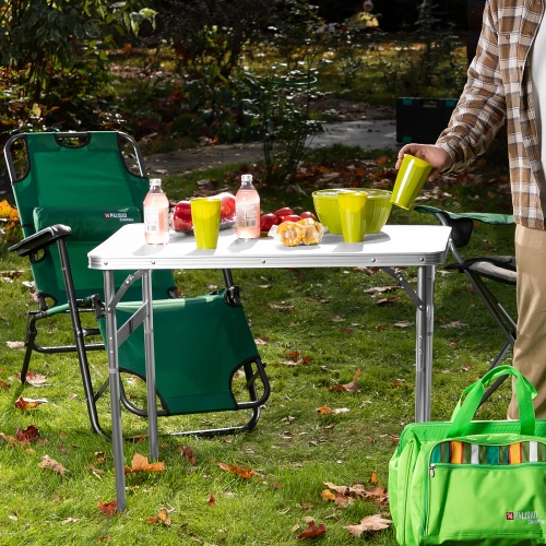 Стол складной алюм, столешница МДФ, 900 x 600 x 300/700 мм, Camping Palisad купить в Москве с доставкой по всей России | ProtosMarket.ru