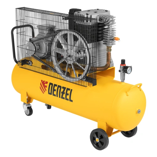 Компрессор воздушный, ременный привод BCI4000-T/100, 4.0 кВт, 100 литров, 690 л/мин Denzel купить в Москве с доставкой по всей России | ProtosMarket.ru
