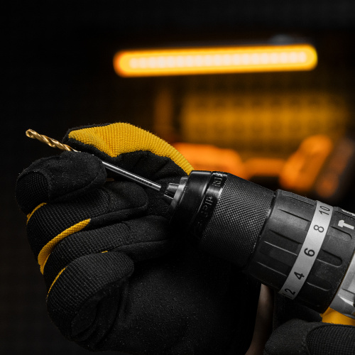 Сверло спиральное по металлу 4 x 75 мм, Р6М5, Golden Tip  Denzel купить в Москве с доставкой по всей России | ProtosMarket.ru