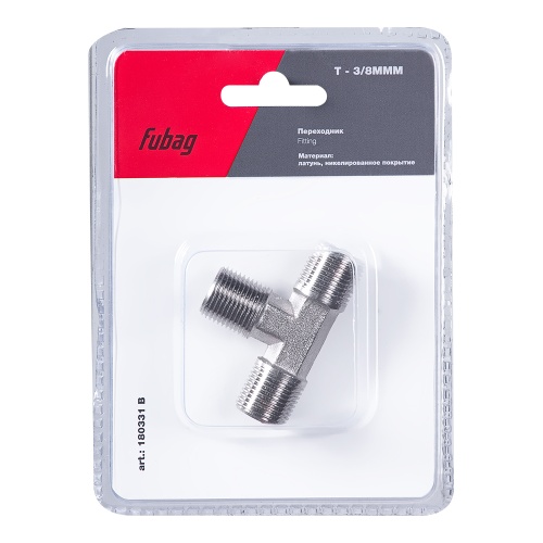 Переходник T - 3/8"MMM_блистер 1 шт** купить в Москве с доставкой по всей России | ProtosMarket.ru