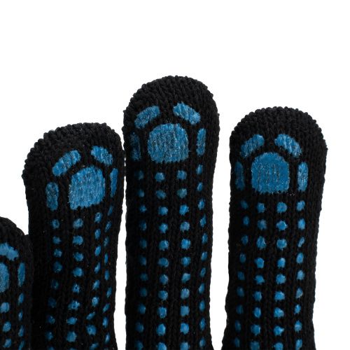 Перчатки трикотажные, ПВХ-покрытие "Точка", 10 класс, черные купить в Москве с доставкой по всей России | ProtosMarket.ru