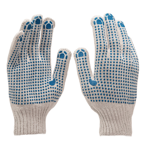 Перчатки трикотажные, с 2хПВХ точкой, 7 класс купить в Москве с доставкой по всей России | ProtosMarket.ru