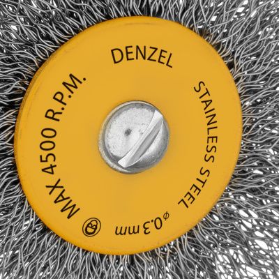 Набор щеток для дрели, 5 Плоских 25-38-50-63-75 мм, шпилька, нерж. вит. проволока Denzel купить в Москве с доставкой по всей России | ProtosMarket.ru