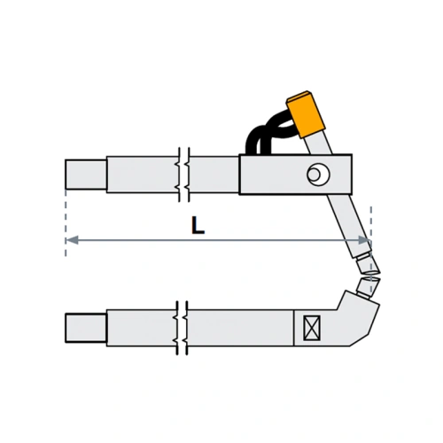FUBAG Верхнее плечо наклонное O 22 х 125мм для серии SG 4-6 купить в Москве с доставкой по всей России | ProtosMarket.ru