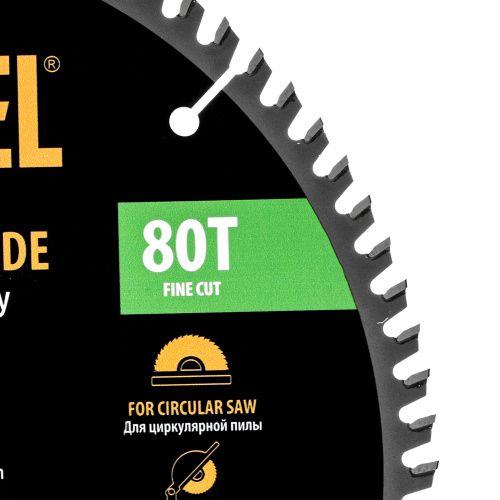Пильный диск по ламинату ф300 х 30 мм, 80 зубьев Denzel купить в Москве с доставкой по всей России | ProtosMarket.ru