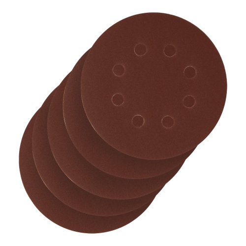 Круг абразивный на ворсовой подложке под "липучку", перфорированный, P 280, 125 мм, 5 шт Сибртех купить в Москве с доставкой по всей России | ProtosMarket.ru