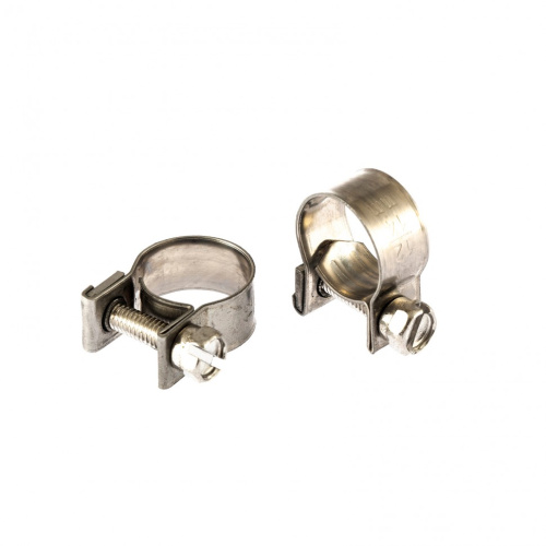 Хомуты металлические, MINI 12-14 мм, ширина 9 мм, винтовой, W4, 2 шт Сибртех купить в Москве с доставкой по всей России | ProtosMarket.ru