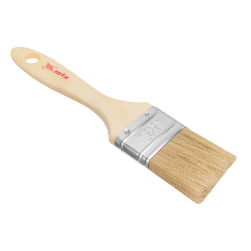 Кисть плоская "Евро" 1.5", натуральная щетина, деревянная ручка MTX купить в Москве с доставкой по всей России | ProtosMarket.ru