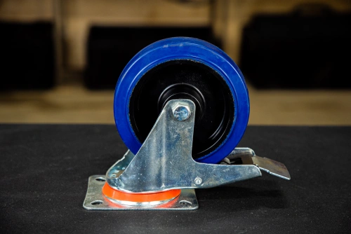 Колесо поворотное резина SRCLb 63 160 мм с тормозом (N) по ценам производителя в Москве с доставкой по всей России