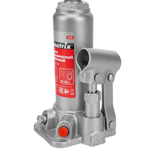 Домкрат гидравлический бутылочный, 2 т, высота подъема 181-345 мм, в пластиковый кейсе Matrix купить в Москве с доставкой по всей России | ProtosMarket.ru