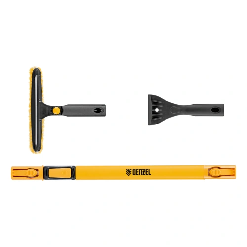 Щетка-сметка для снега со скребком, телескоп, поворотная голова, водосгон, 900-1200 мм Denzel купить в Москве с доставкой по всей России | ProtosMarket.ru