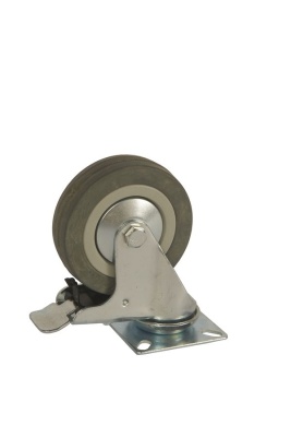 Колесо аппаратное поворотное SCgb 42 100 мм с тормозом (F) купить в Москве с доставкой по всей России | ProtosMarket.ru