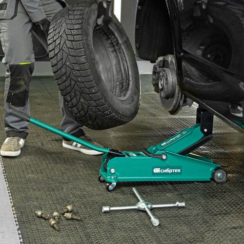 Домкрат гидравлический подкатной, 3 т, 192-532 мм, SUV Сибртех купить в Москве с доставкой по всей России | ProtosMarket.ru
