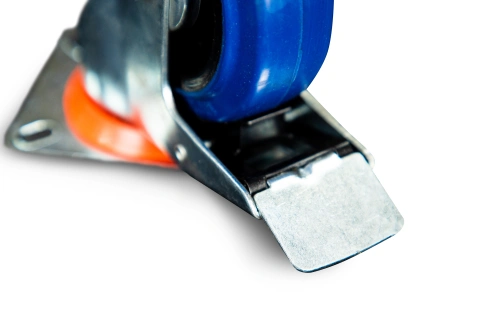 Колесо поворотное резина SRCLb 42 100 мм с тормозом (N) купить в Москве с доставкой по всей России | ProtosMarket.ru