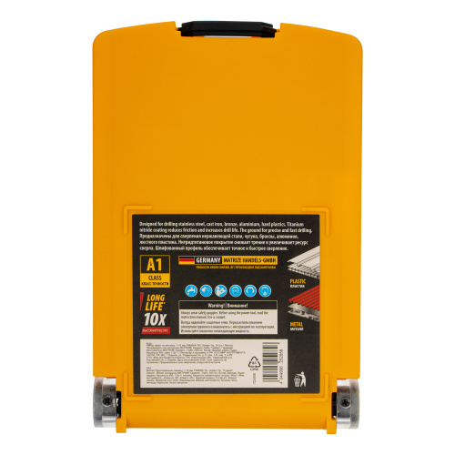 Набор сверл по металлу, 1-10 мм, Р6М5К8-TiN, Golden Tip, 19 шт Denzel купить в Москве с доставкой по всей России | ProtosMarket.ru