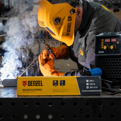 Электроды DER-13/55, диам. 3 мм, 5 кг, основное покрытие Denzel купить в Москве с доставкой по всей России | ProtosMarket.ru
