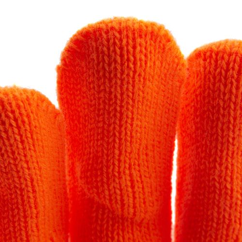Перчатки трикотажные, акрил, оранжевый, оверлок Сибртех купить в Москве с доставкой по всей России | ProtosMarket.ru
