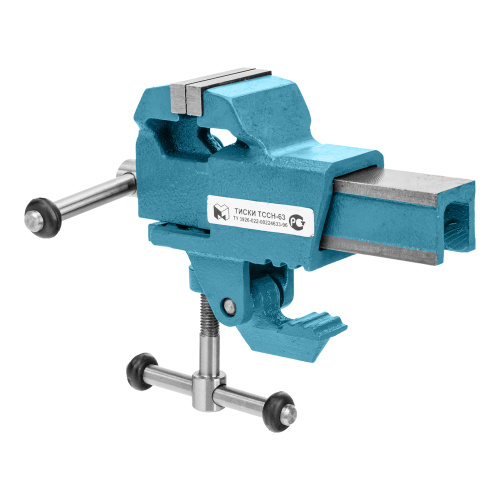 Тиски слесарные, 63 мм, крепление для стола, винтовой зажим (Глазов) купить в Москве с доставкой по всей России | ProtosMarket.ru