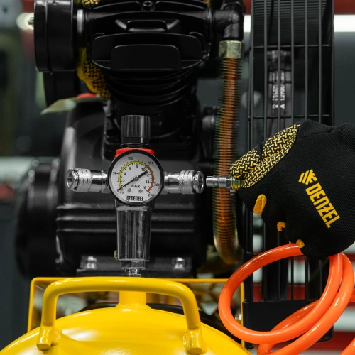 Компрессор воздушный BCV2300/100, ременный привод, 2.3 кВт, 100 литров, 440 л/мин Denzel по ценам производителя в Москве с доставкой по всей России