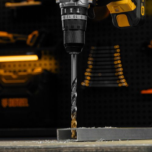 Сверло спиральное по металлу 11 х 195 мм, Р6М5, Golden Tip, удлиненное Denzel купить в Москве с доставкой по всей России | ProtosMarket.ru