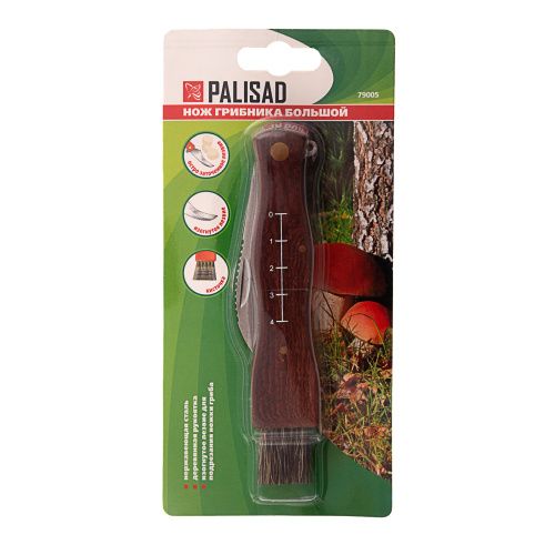 Нож грибника складной, 185 мм, деревянная рукоятка, Palisad купить в Москве с доставкой по всей России | ProtosMarket.ru