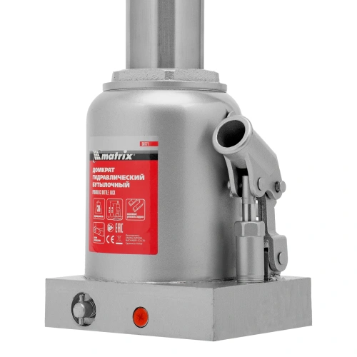 Домкрат гидравлический бутылочный, 30 т, h подъема 244-370 мм Matrix купить в Москве с доставкой по всей России | ProtosMarket.ru