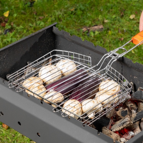 Решетка гриль 305 х 235 х 55 мм, объемная, хромированная Camping Palisad купить в Москве с доставкой по всей России | ProtosMarket.ru