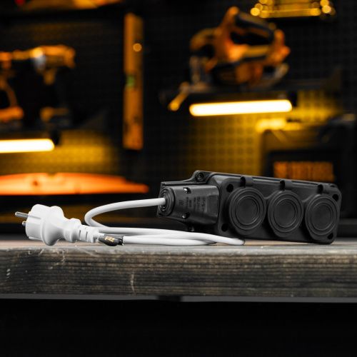 Шнур сетевой Energy Series, ПВС, 1,5 м, 2 x 1,5 мм, с неразборной вилкой, белый, Denzel купить в Москве с доставкой по всей России | ProtosMarket.ru