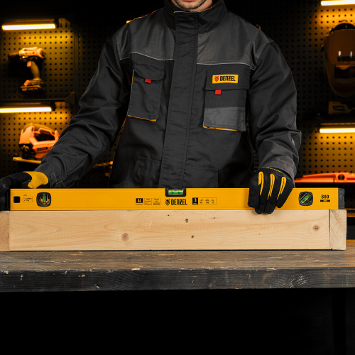 Уровень алюминиевый, магнит, фрезерованный, 3 глазка (1 зеркал.) 0,5 мм/м, 800 мм Denzel купить в Москве с доставкой по всей России | ProtosMarket.ru