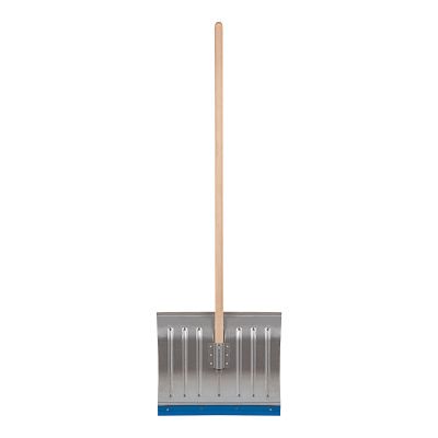 Лопата для уборки снега алюминиевая, 430 х 370 х 1350 мм, деревянный черенок, Сибртех купить в Москве с доставкой по всей России | ProtosMarket.ru